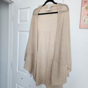 Minnie Rose cashmere open cardigan O/S
